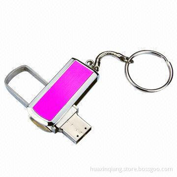 Swivel Metal Tool USB Flash Drive, 128MB-32GB Capacity, Plastic + Metal Housing